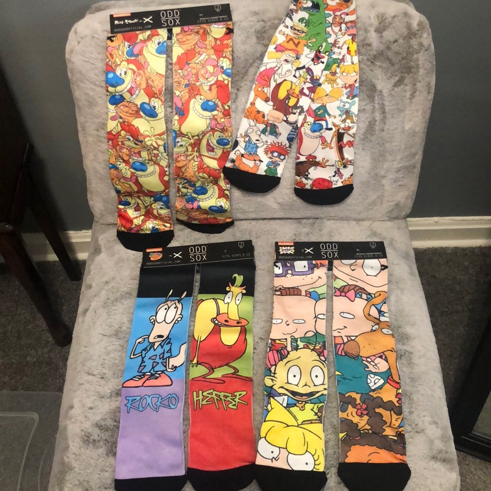 Men’s Nickelodeon Odd Sox sock bundle